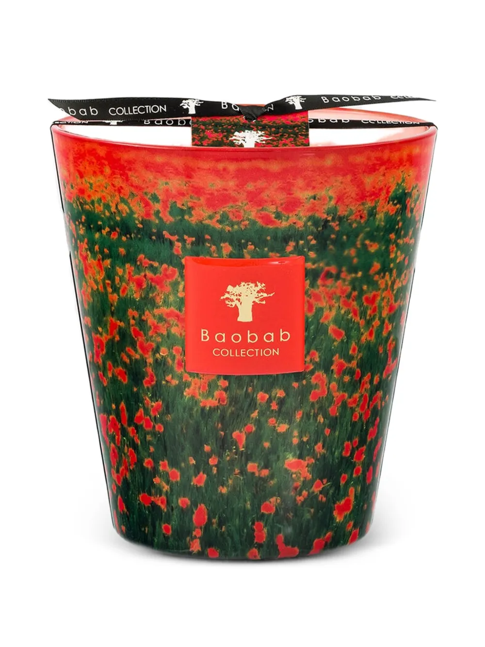 Baobab Collection Arty Flowers Poppies candle - Rosso