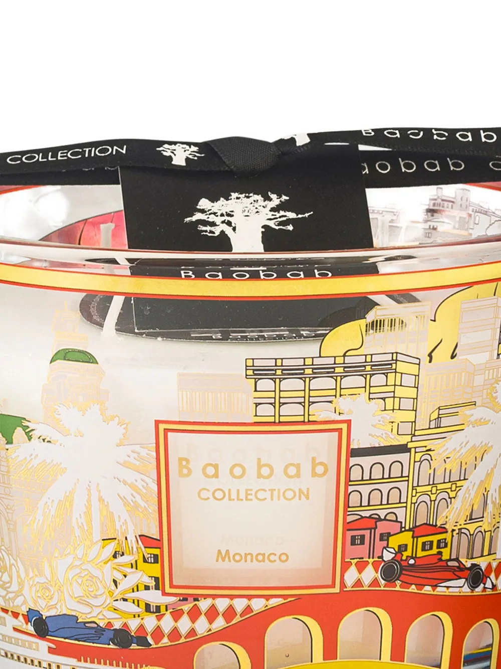 Baobab Collection Monaco Silk-screen Print Candle In Multi