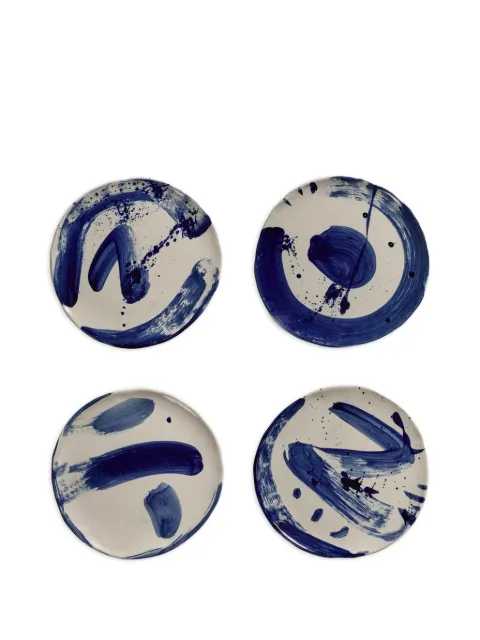 Serax Sophia brushstroke-print plates