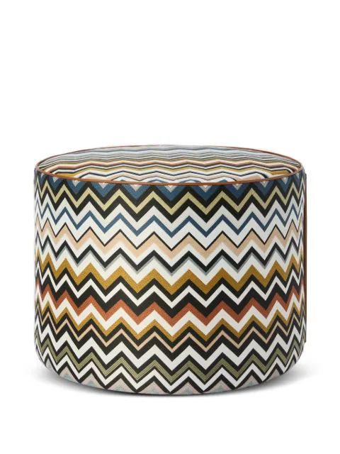 Missoni Home Belfast zigzag-jacquard pouf
