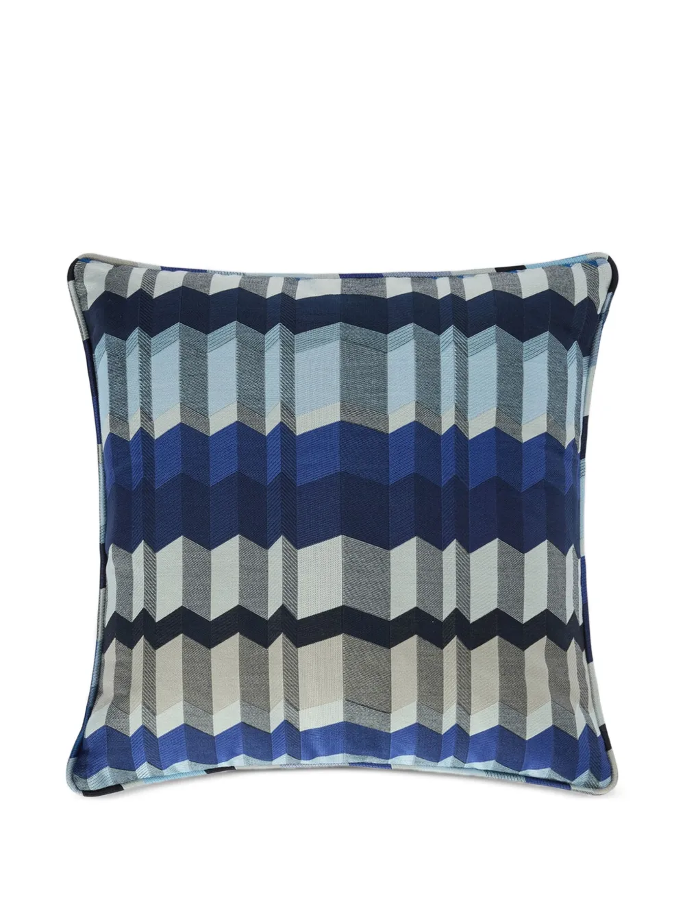 Missoni Home Cuscino Positano con motivo a zigzag - Blu