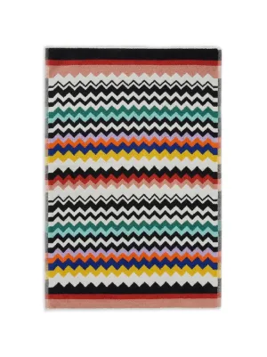 Missoni Home zigzag-pattern Cotton Bath Mat | Purple | FARFETCH