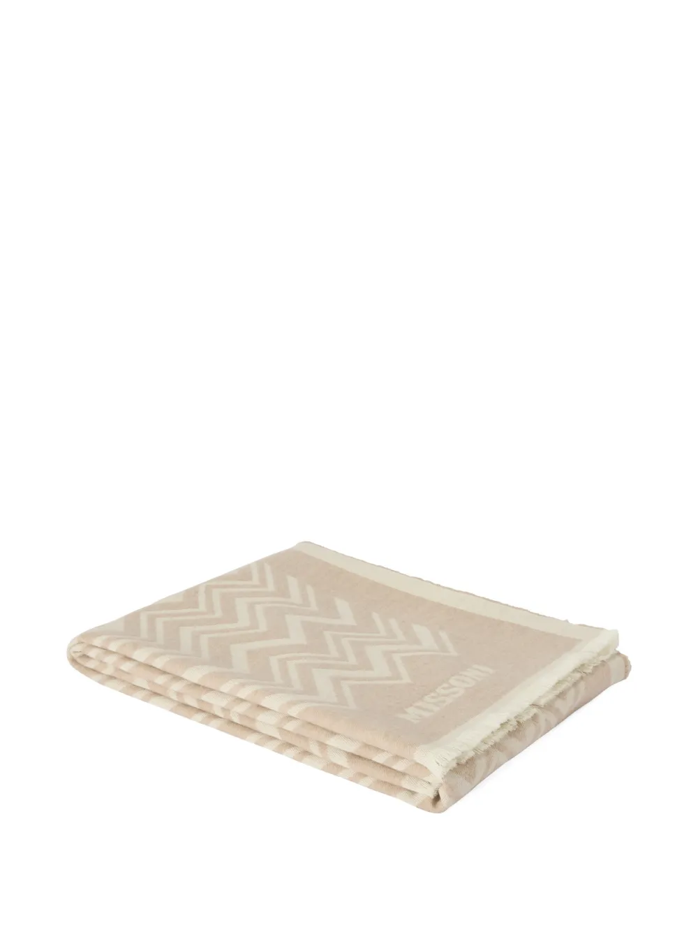  Missoni Home Coperta Cortina Con Motivo A Zigzag - Toni Neutri 