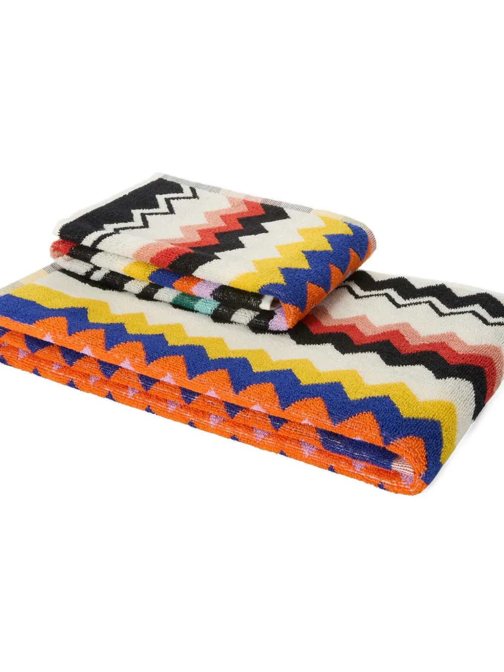  Missoni Home Lot De Serviettes Best à Motif Zigzag - Blanc 