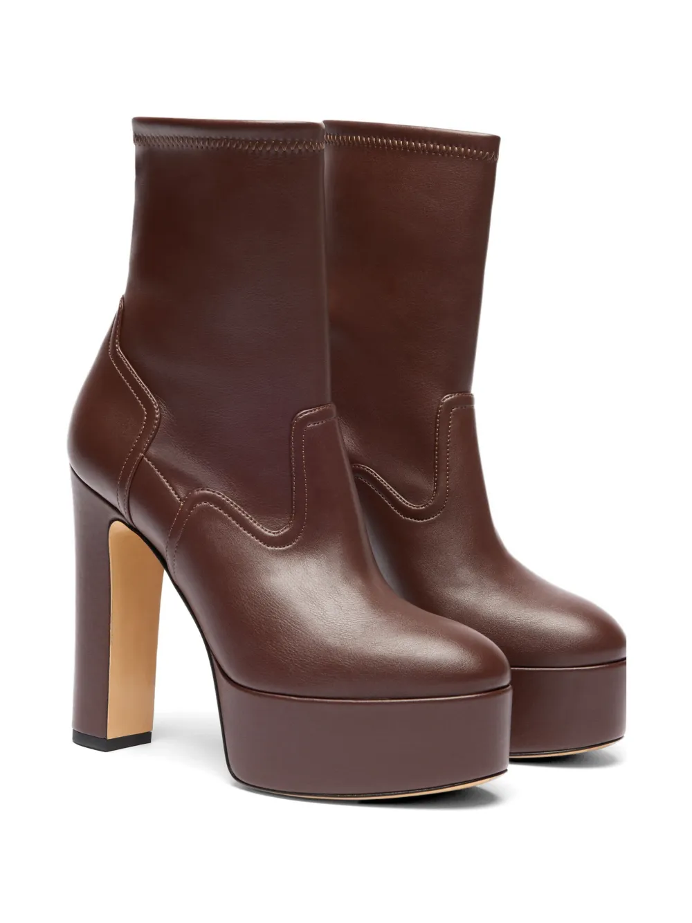 Casadei Patty platform ankle boots Bruin