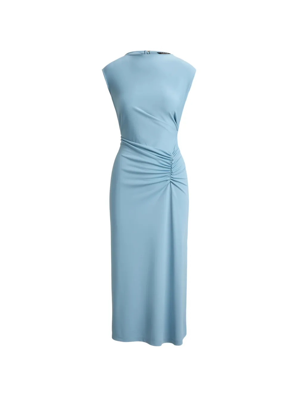 Lauren Ralph Lauren pleated cap-sleeve midi dress - Blu