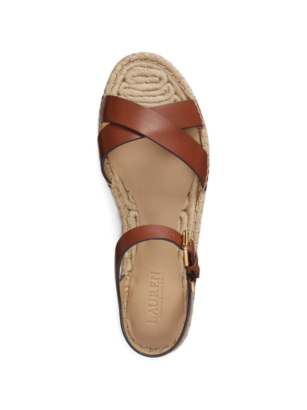 Lauren Ralph Lauren Emeryn leather espadrilles Bruin