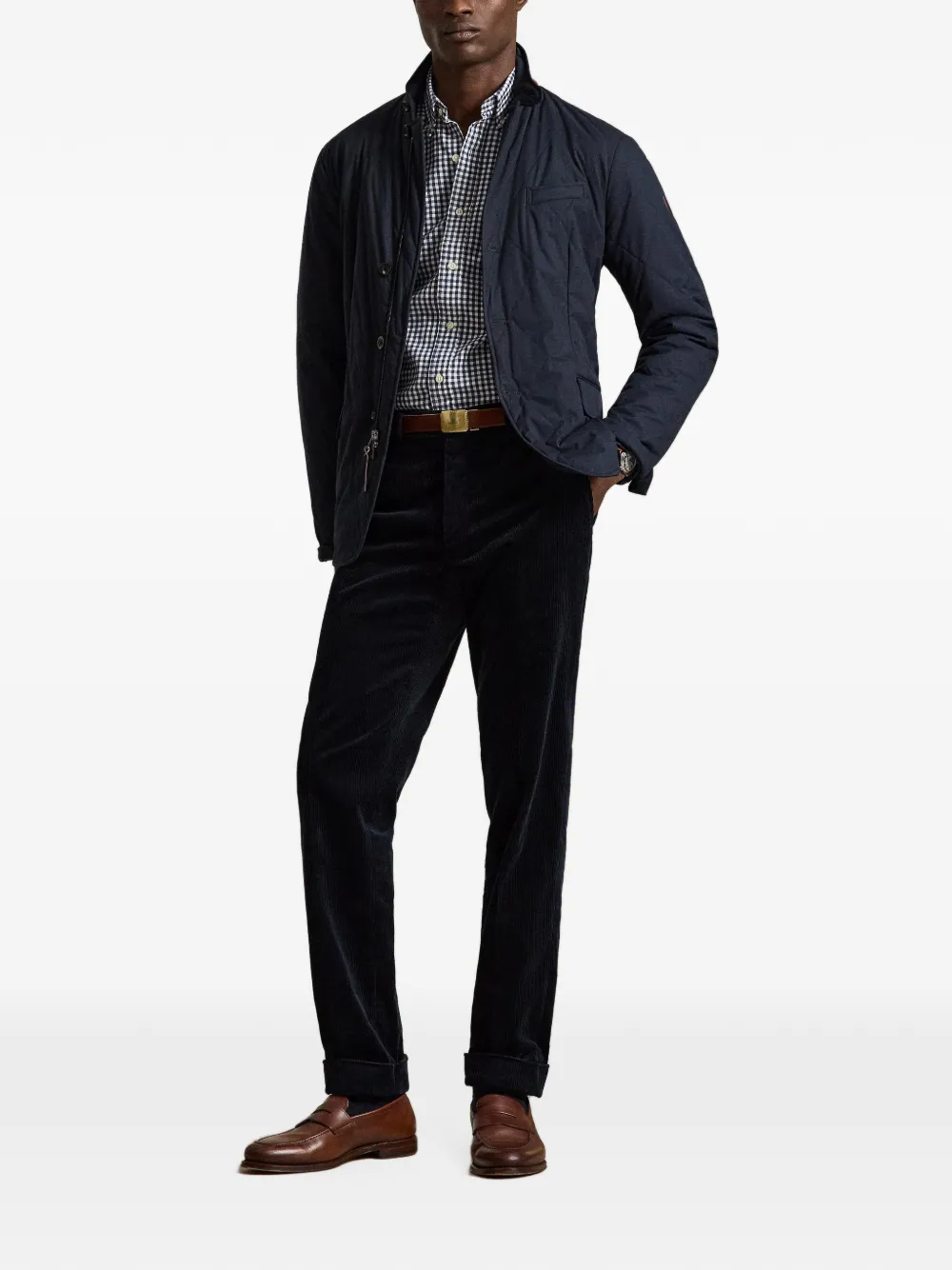Polo Ralph Lauren gingham-check button-down shirt Blauw