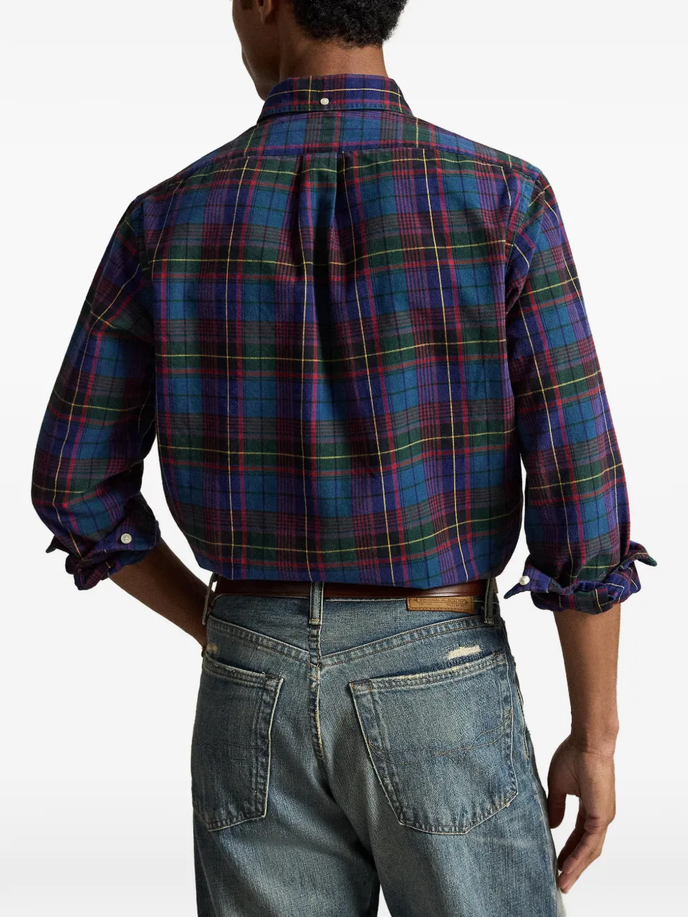 Polo Ralph Lauren Overhemd met tartan-ruit en knopen Groen