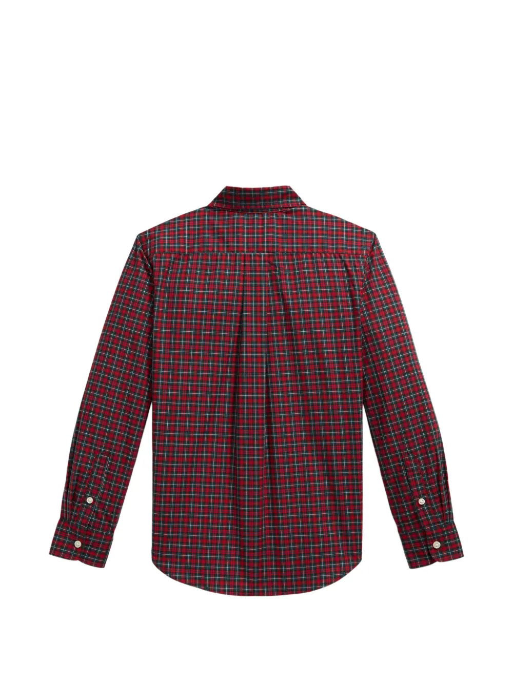 POLO RALPH LAUREN KIDS Estate katoenen shirt met tartan-ruit Rood