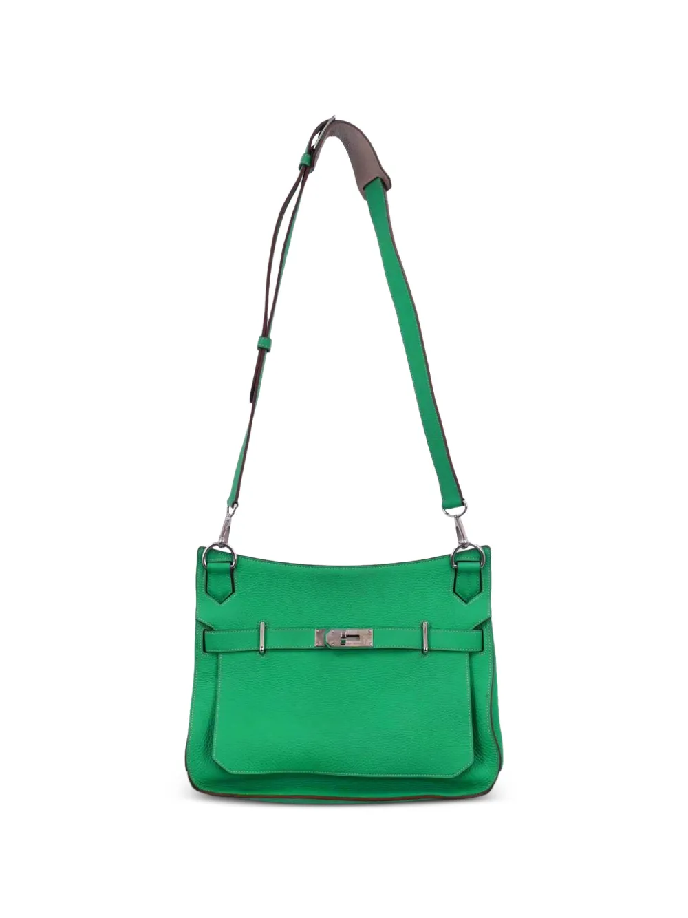 Hermès Pre-Owned 2012 Taurillon Clemence Jypsiere 34 shoulder bag - Verde