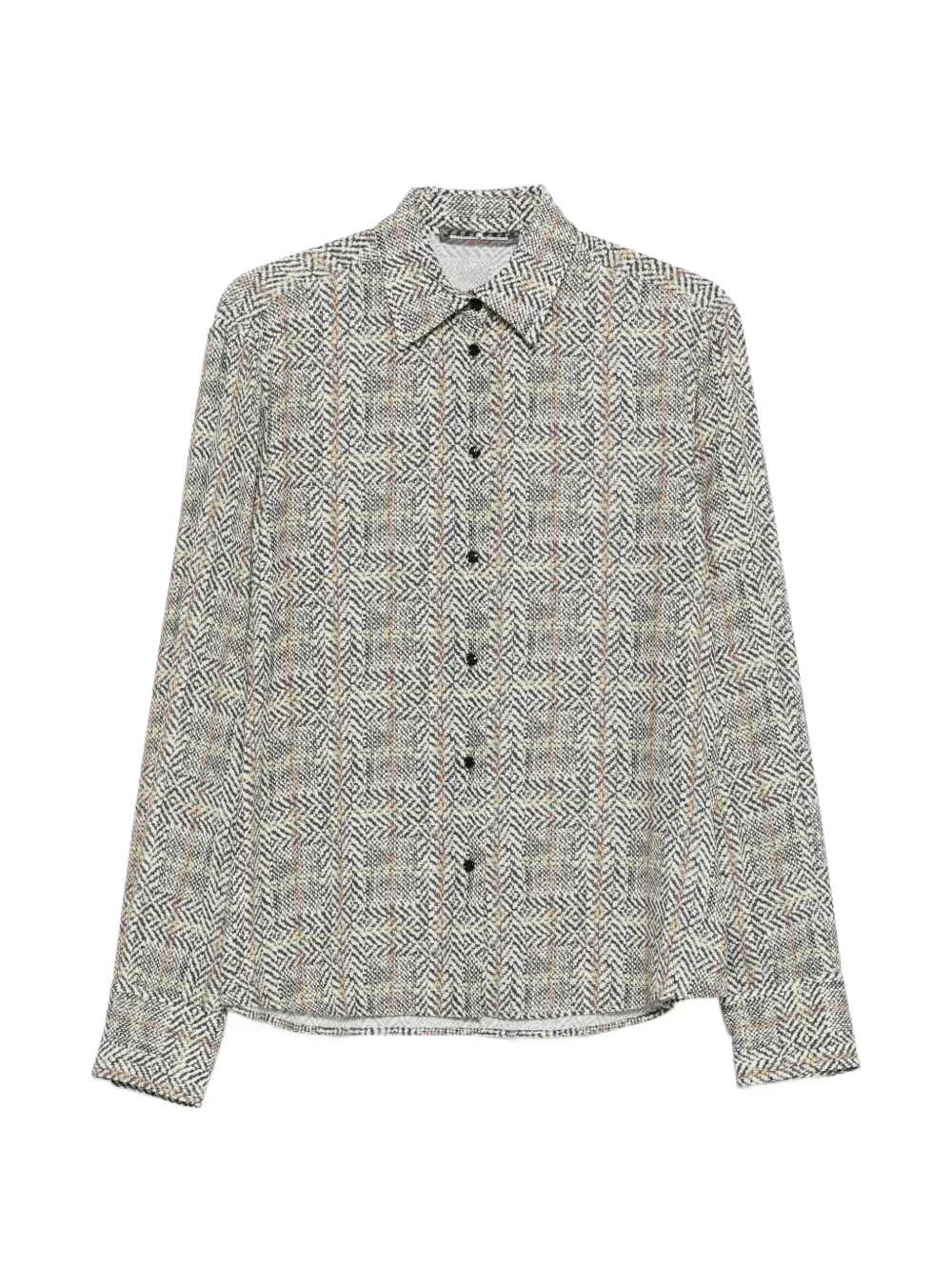 Ermanno Scervino herringbone-pattern shirt - Bianco