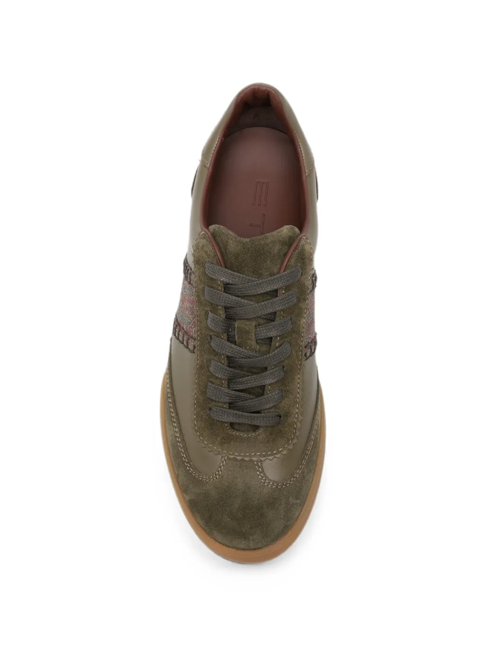 ETRO Sneakers met vlakken en paisley-details Groen