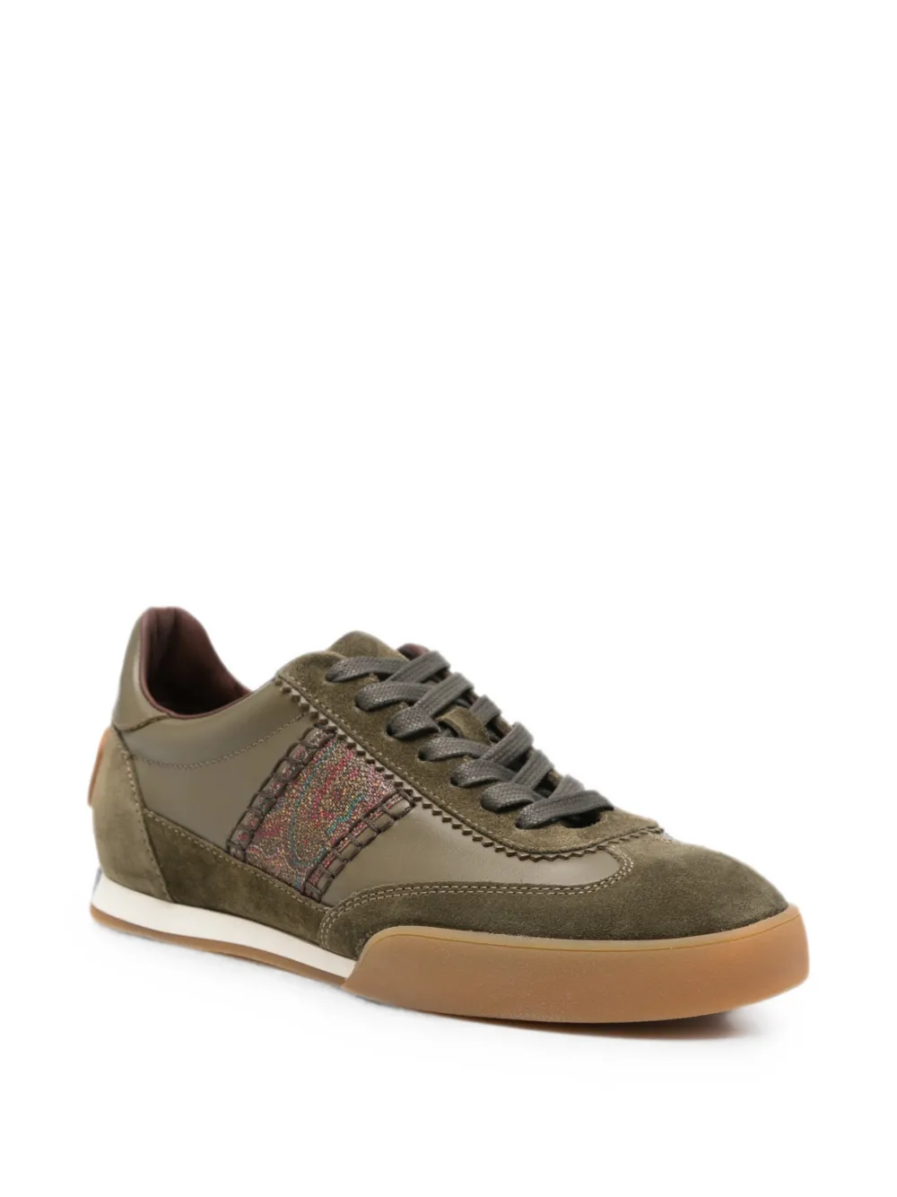 ETRO Sneakers met vlakken en paisley-details Groen