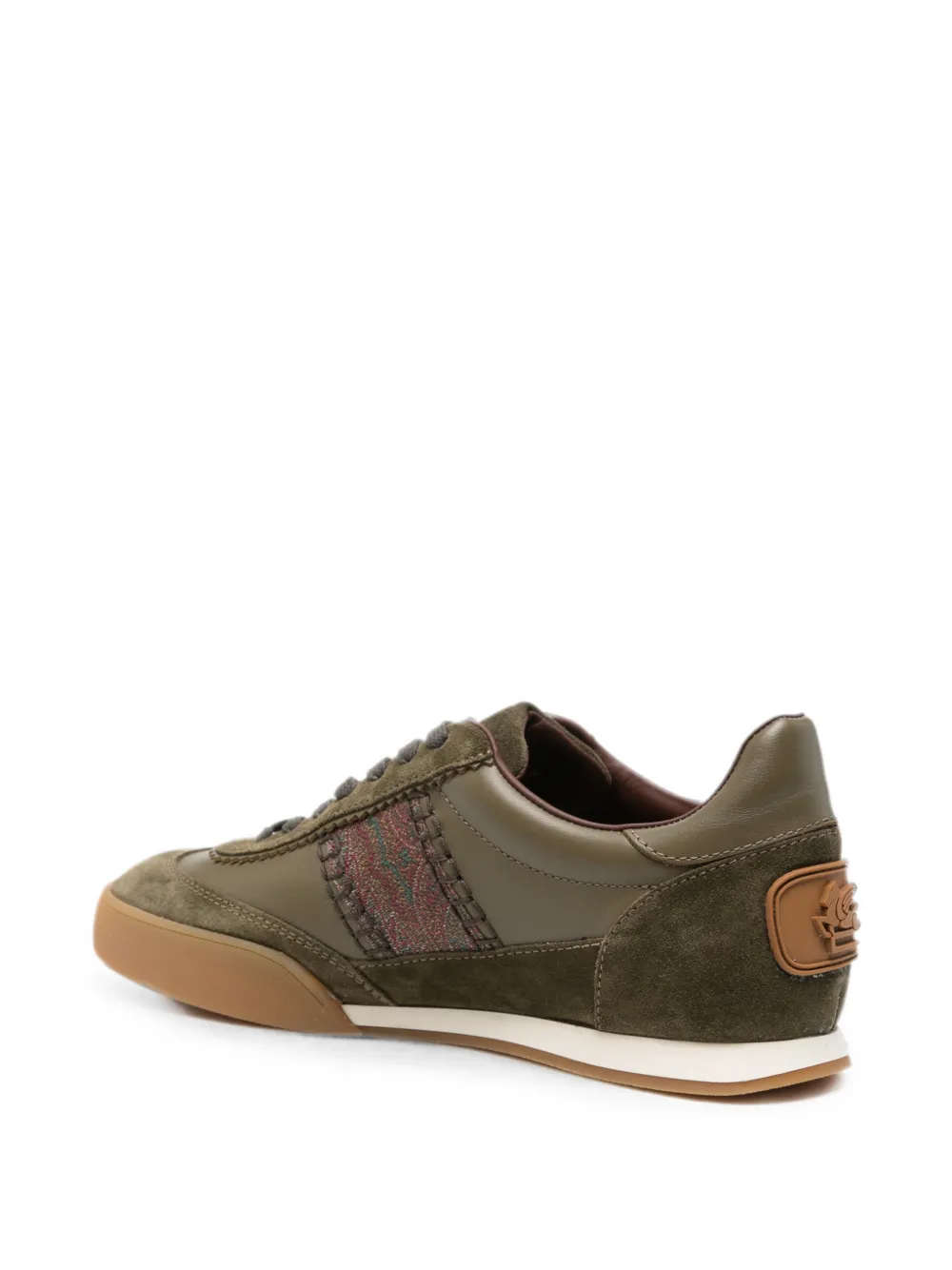 ETRO Sneakers met vlakken en paisley-details Groen