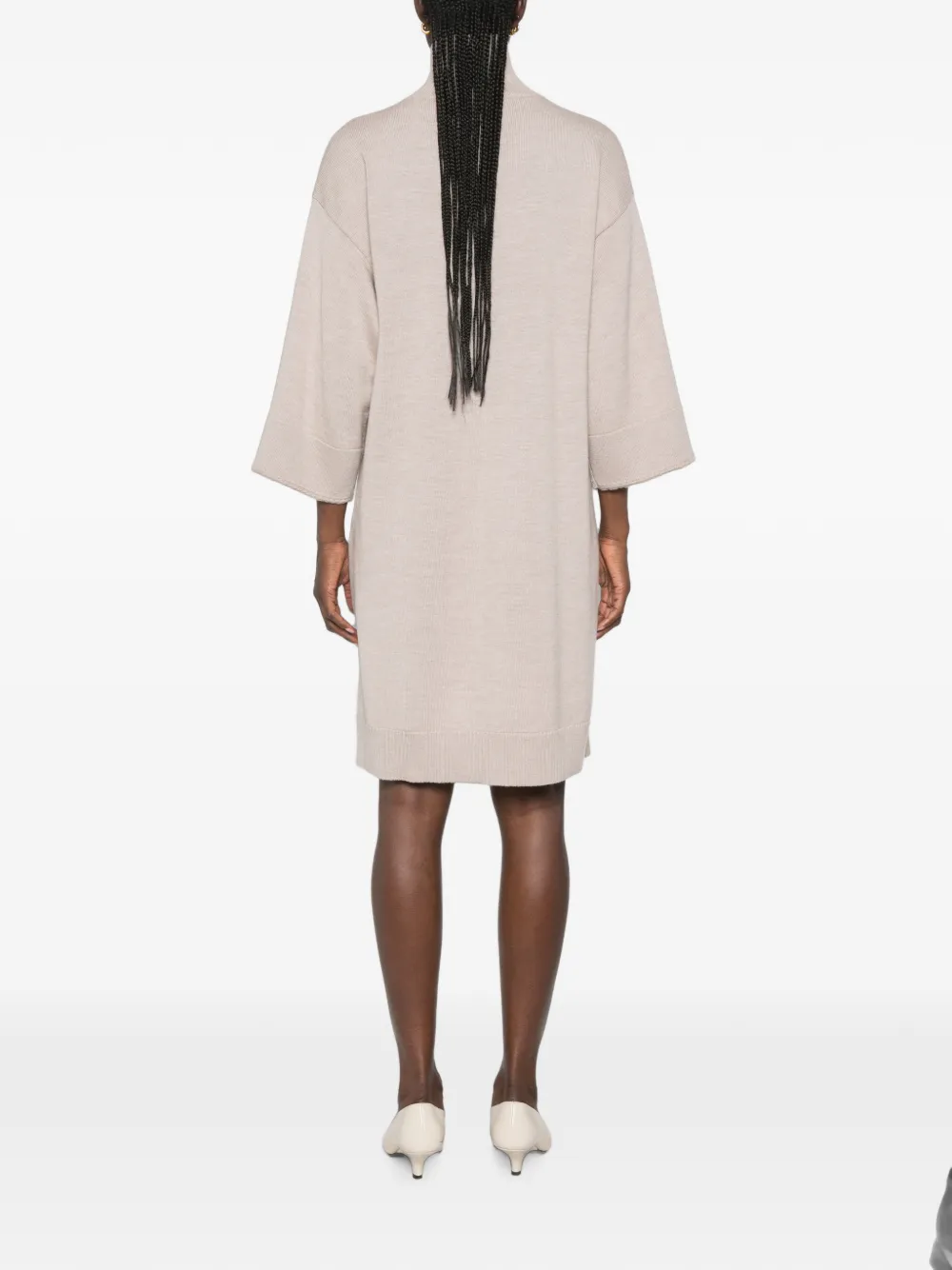Fabiana Filippi Mini-jurk met broche-detail Beige
