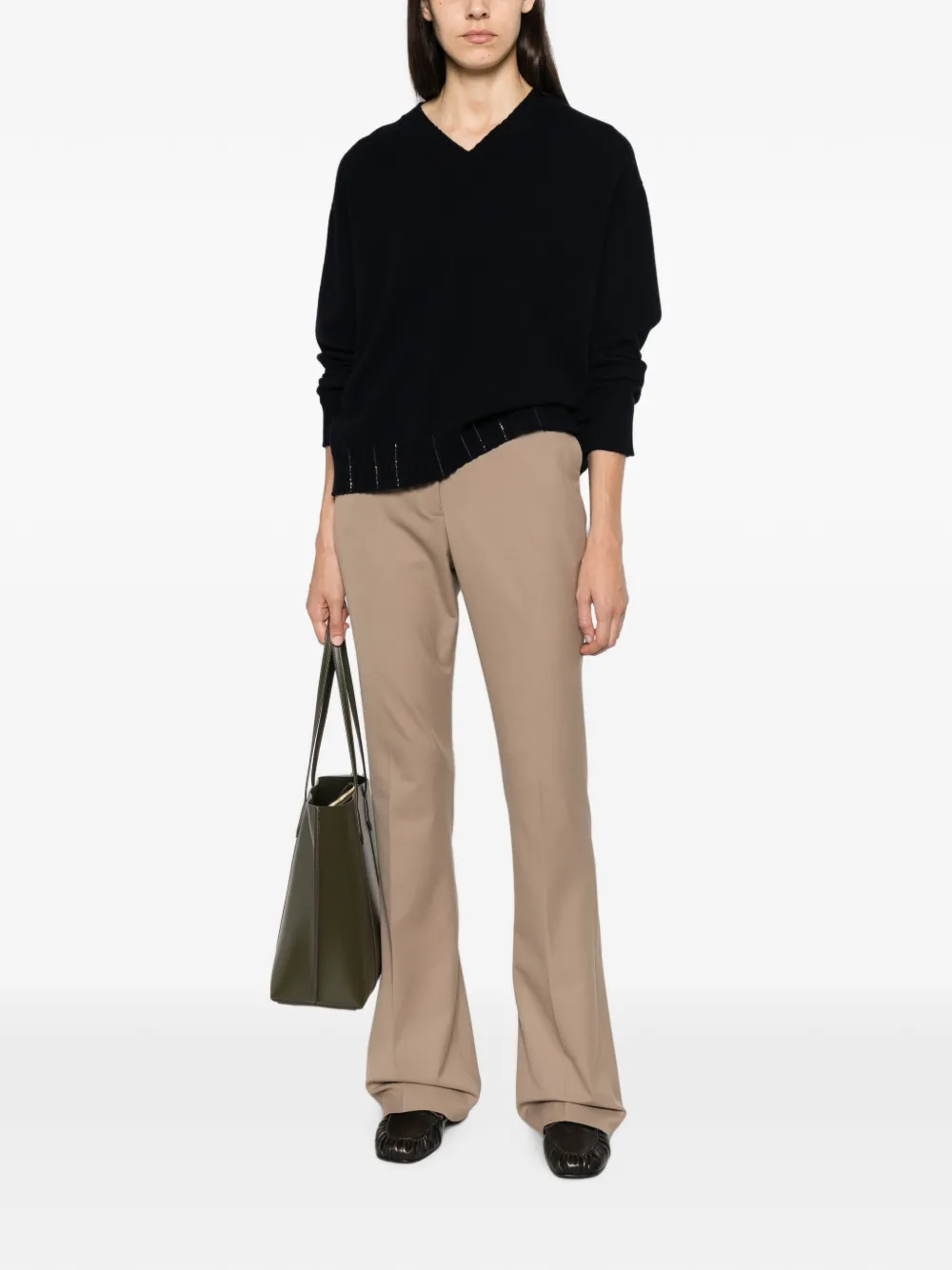 Fabiana Filippi Geplooide pantalon Beige