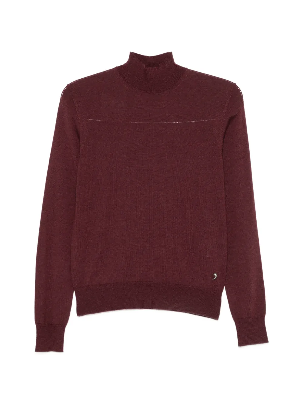 Etro Turtleneck Long-sleeve Sweater In Burgundy