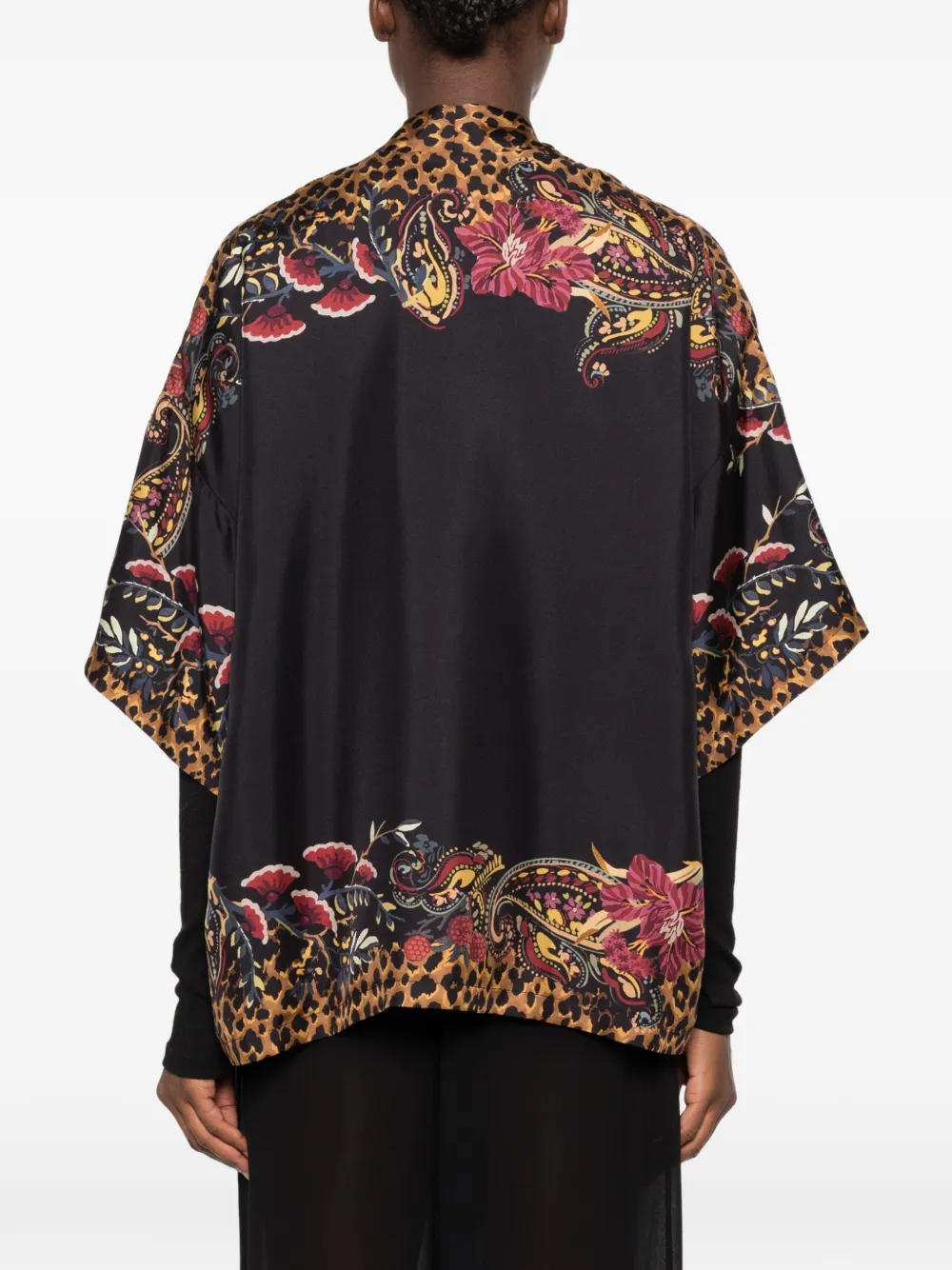 ETRO Blouse met paisley-print Zwart