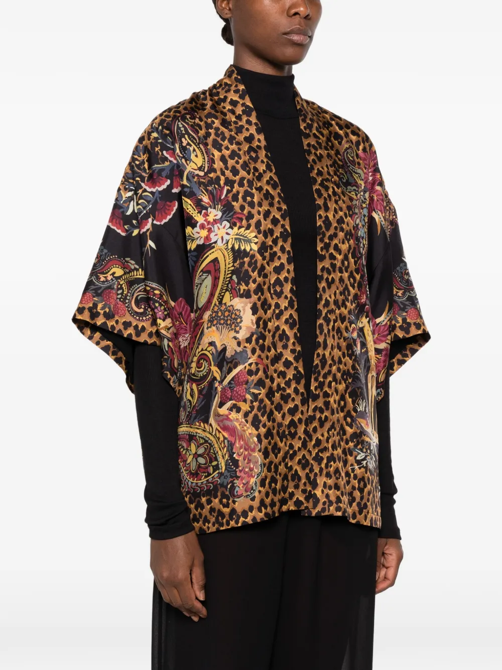 ETRO Blouse met paisley-print Zwart