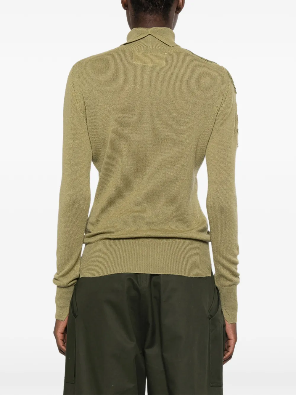 Ermanno Scervino Coltrui met kanten applicatie Groen
