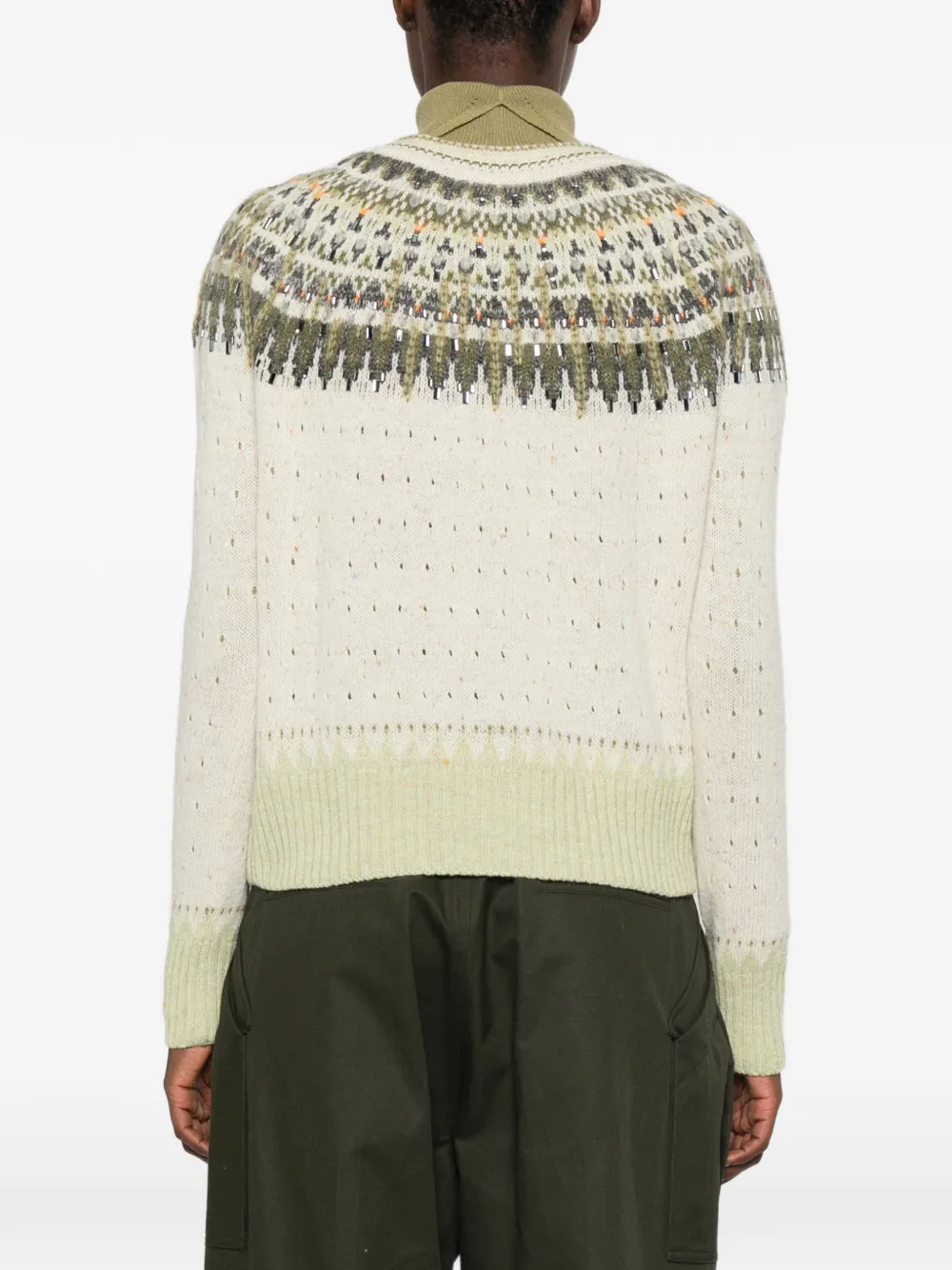 Ermanno Scervino Vest met pailletten Beige