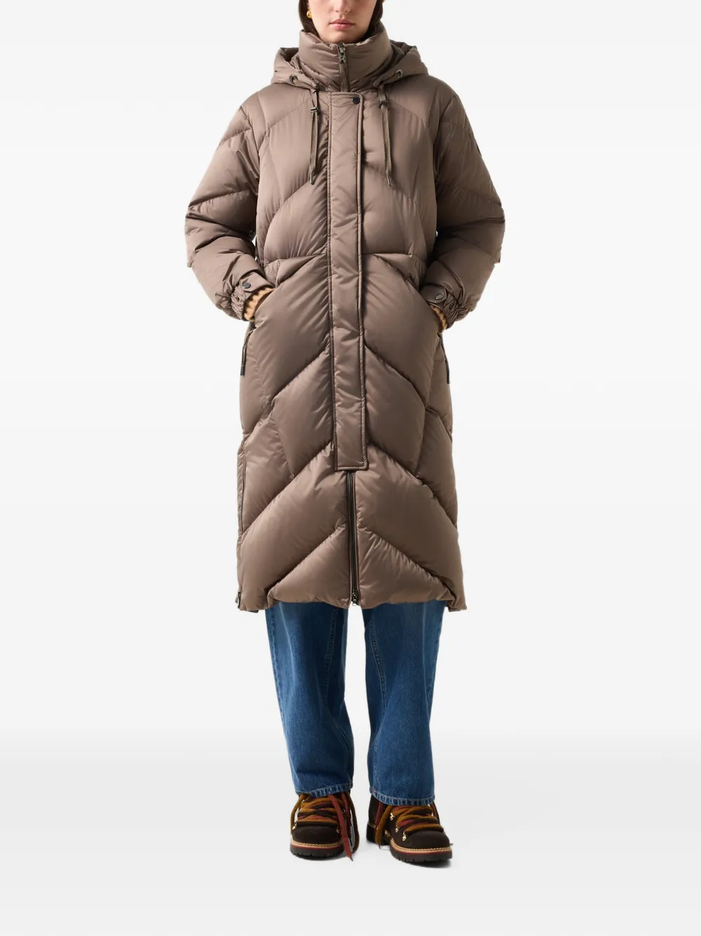 BOGNER Ginny gewatteerde jas Bruin