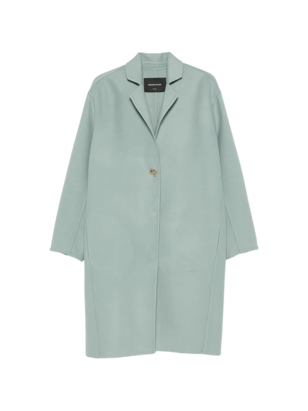 Fabiana Filippi knot-detail single-breasted coat - Verde