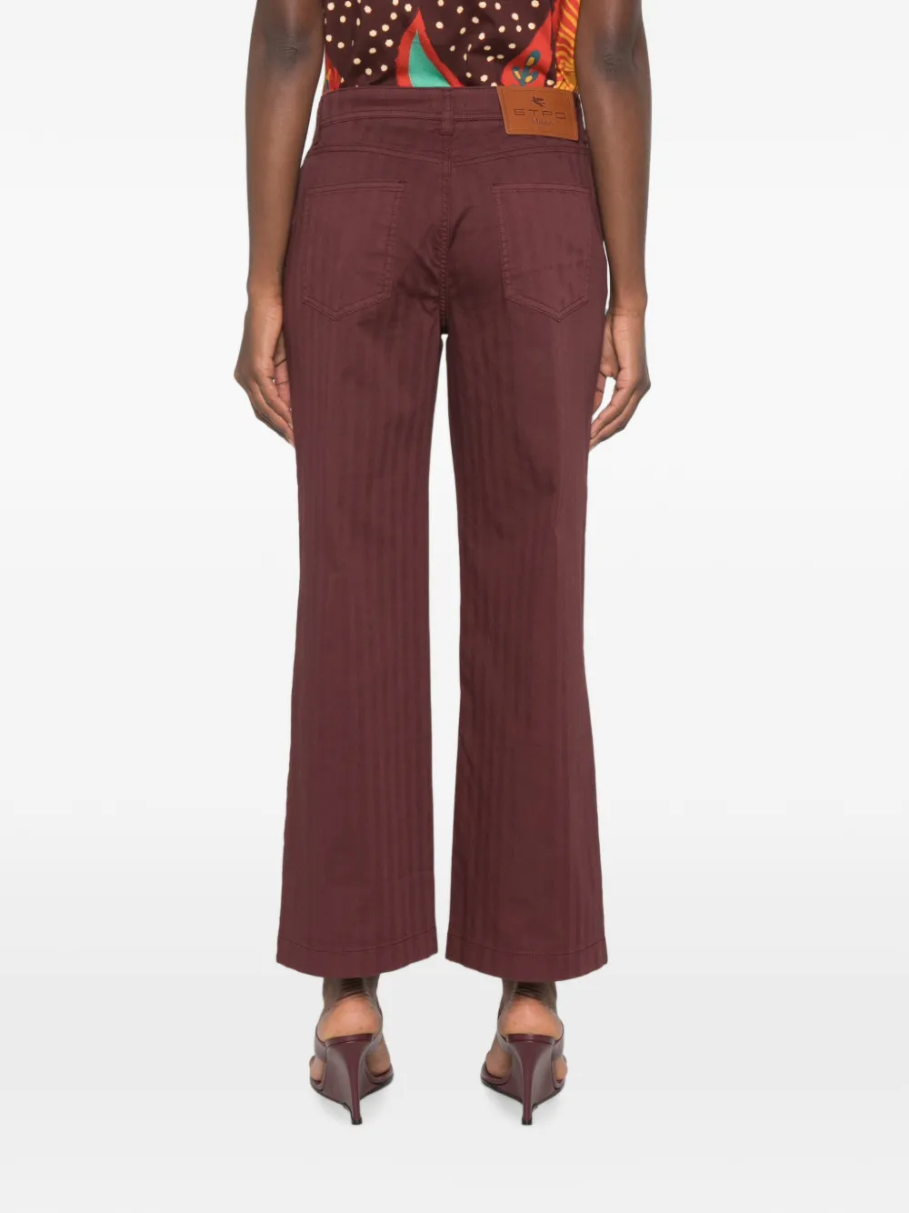 ETRO Broek met opgestikte zak Rood