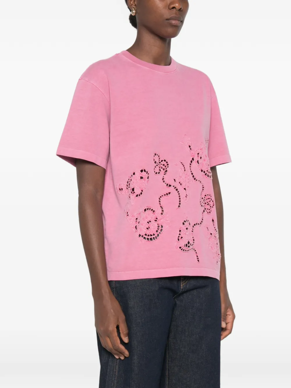 GANNI T-shirt Roze