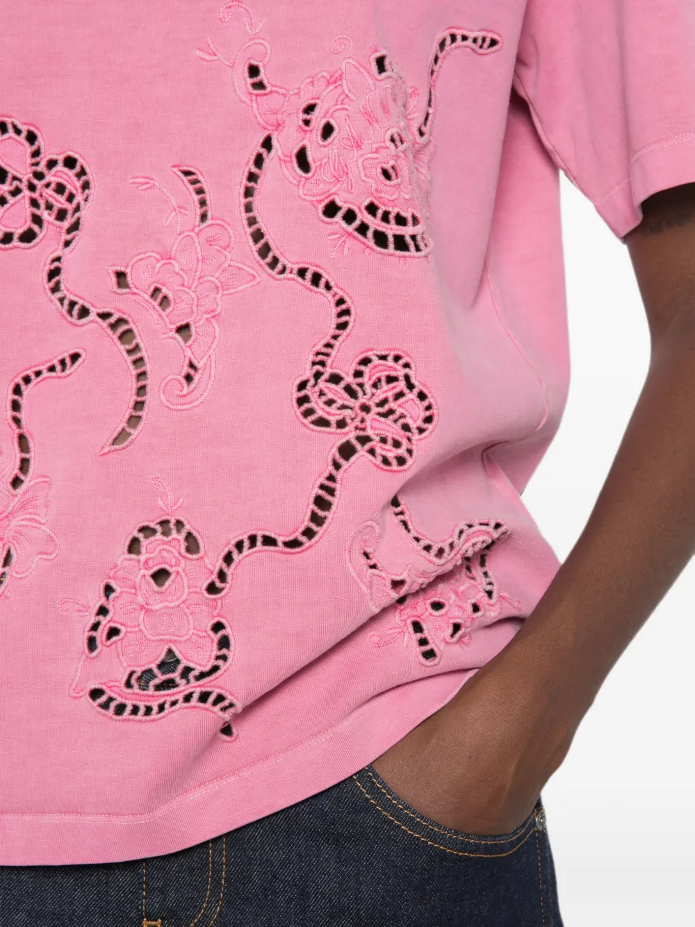 GANNI T-shirt Roze