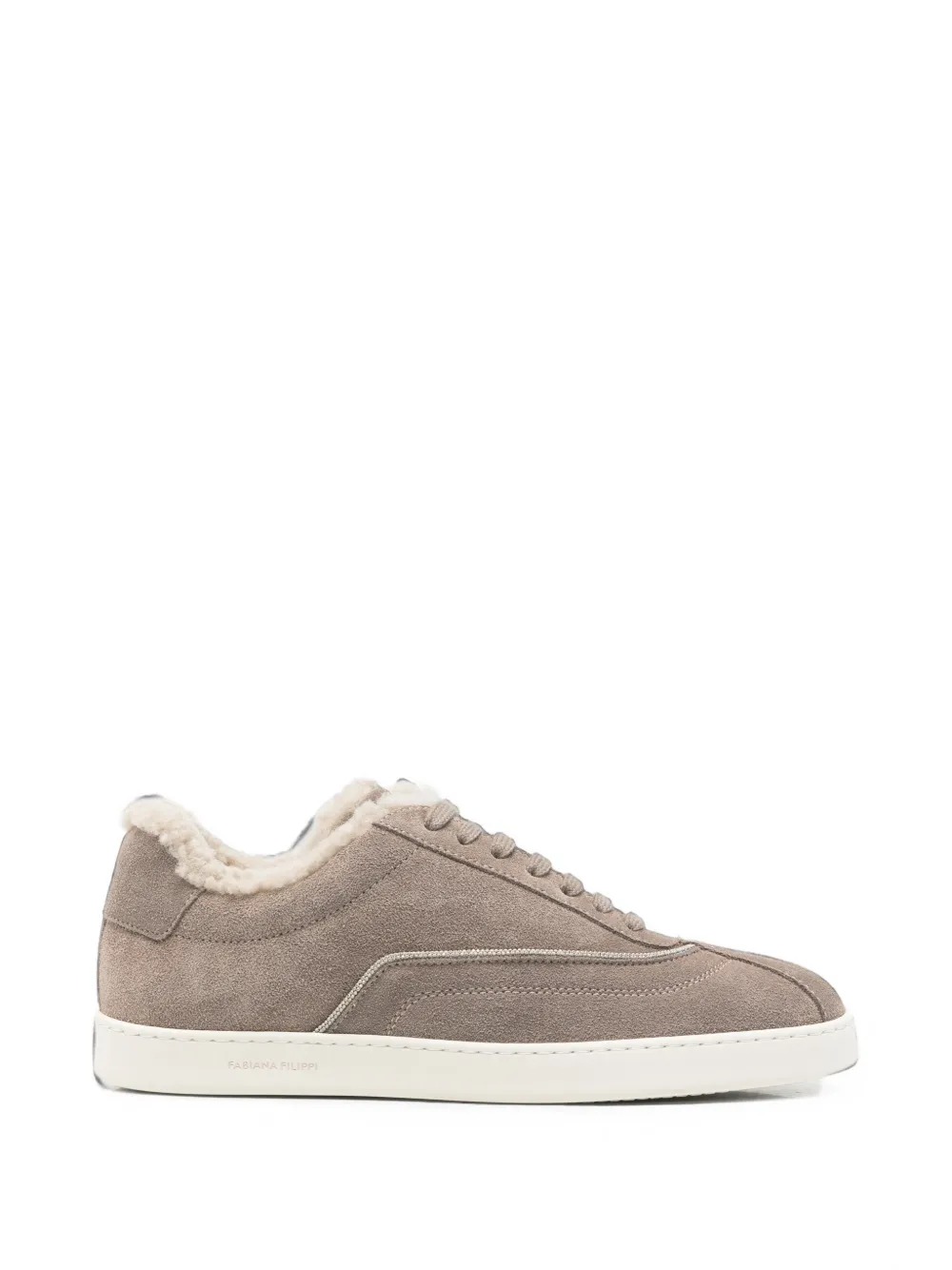 Fabiana Filippi shearling-lined suede sneakers
