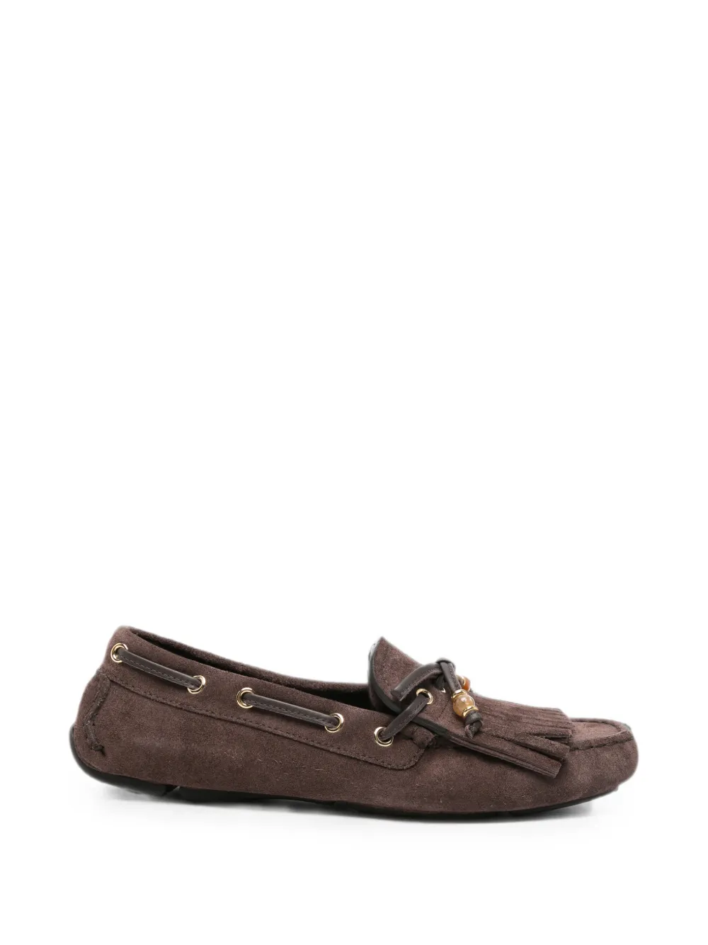 Jimmy Choo Manon F fringe-detail loafers - Marrone