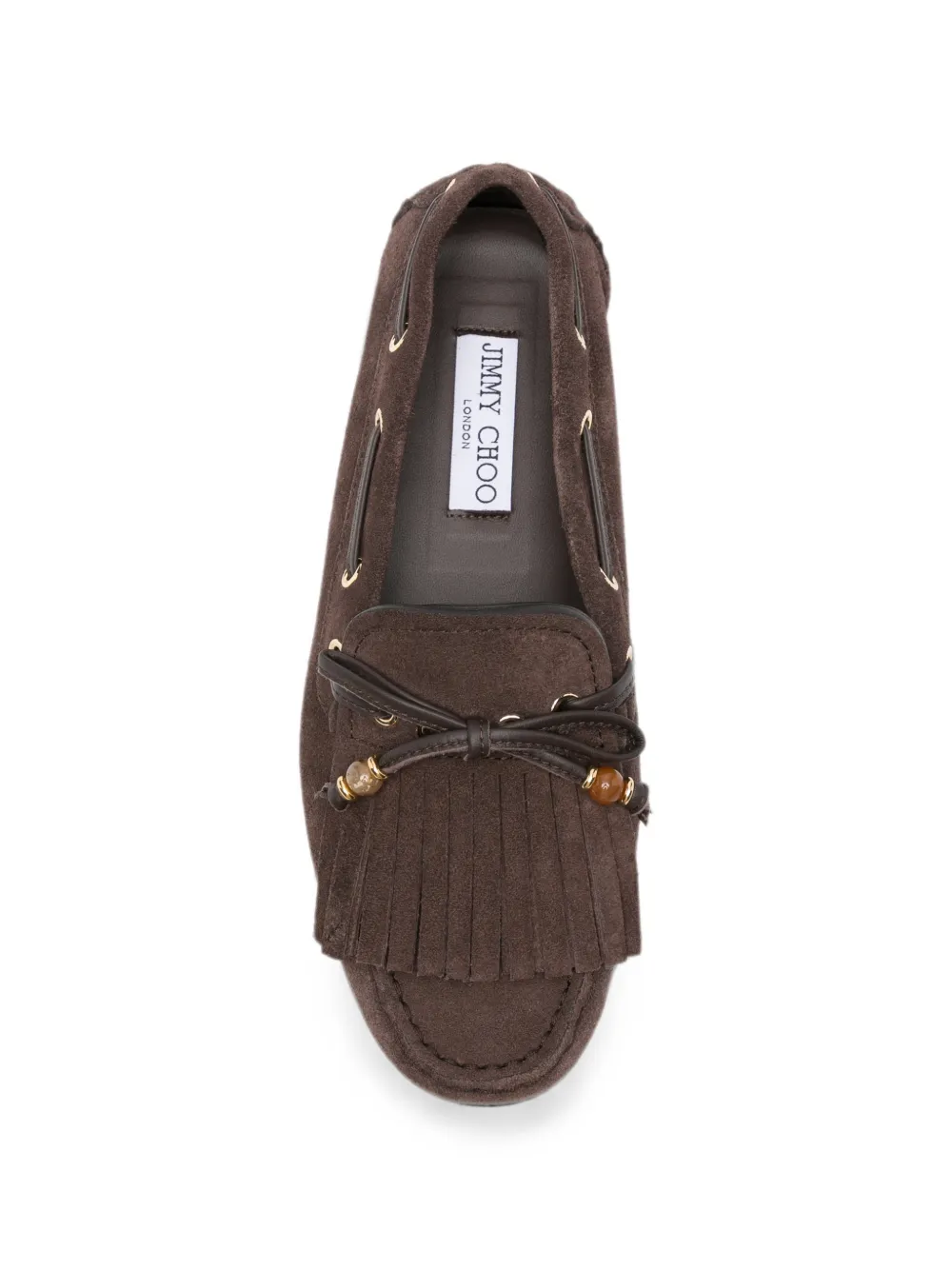 Jimmy Choo Manon F fringe-detail loafers Bruin