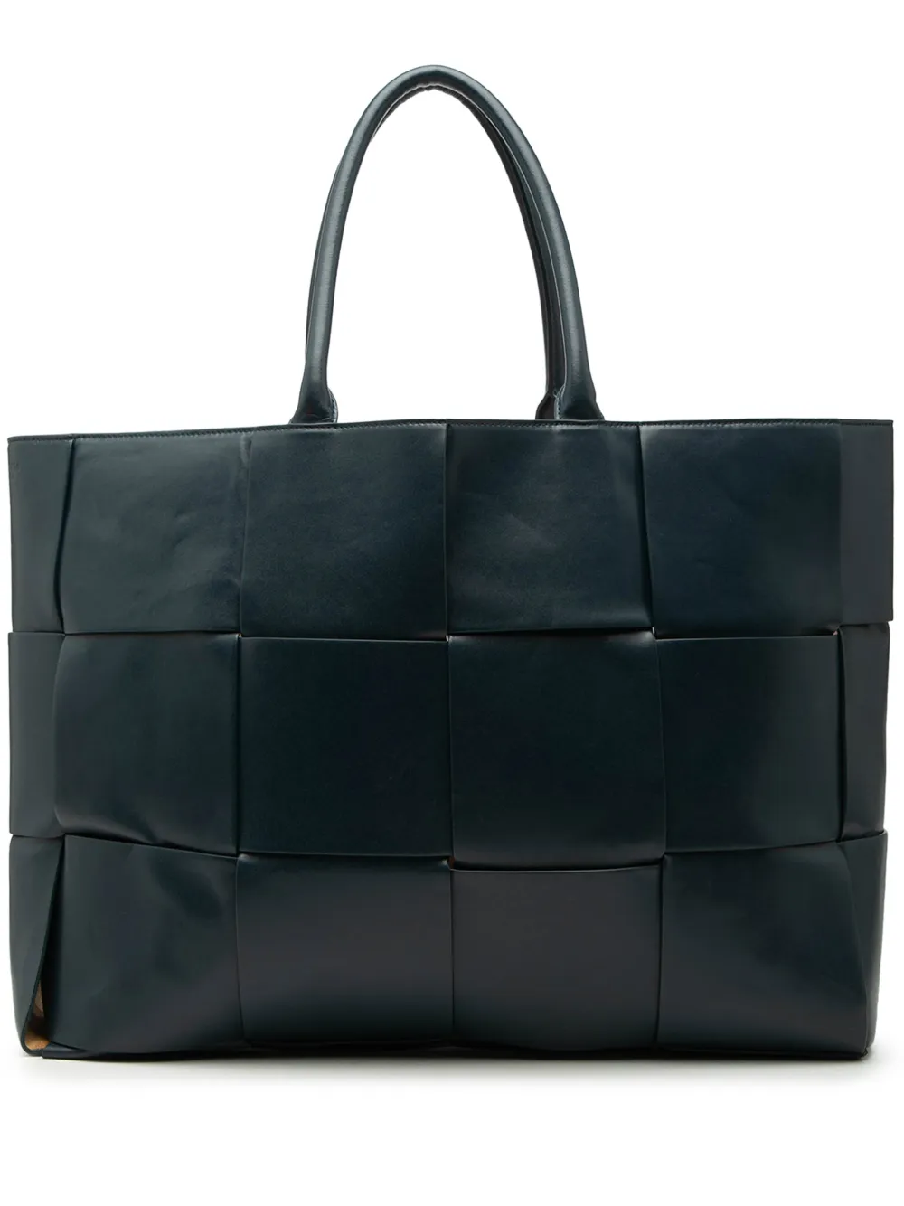 Bottega Veneta Pre-Owned 2012-2026 Large Leather Intrecciato The Arco tote bag - Blu