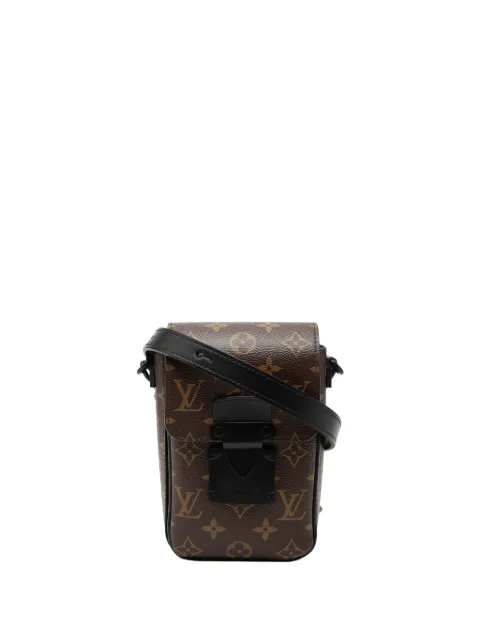 Louis Vuitton Pre-Owned 2021-2026 Monogram Macassar S Lock Vertical Wearable crossbody bag
