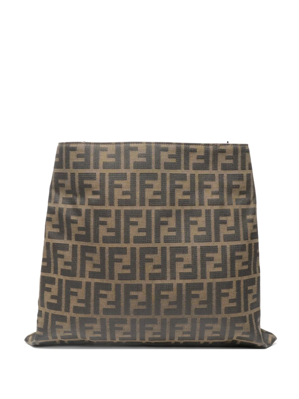 Fendi Pre-Owned 1990-2010s Zucca metal-handle bag - Marrone