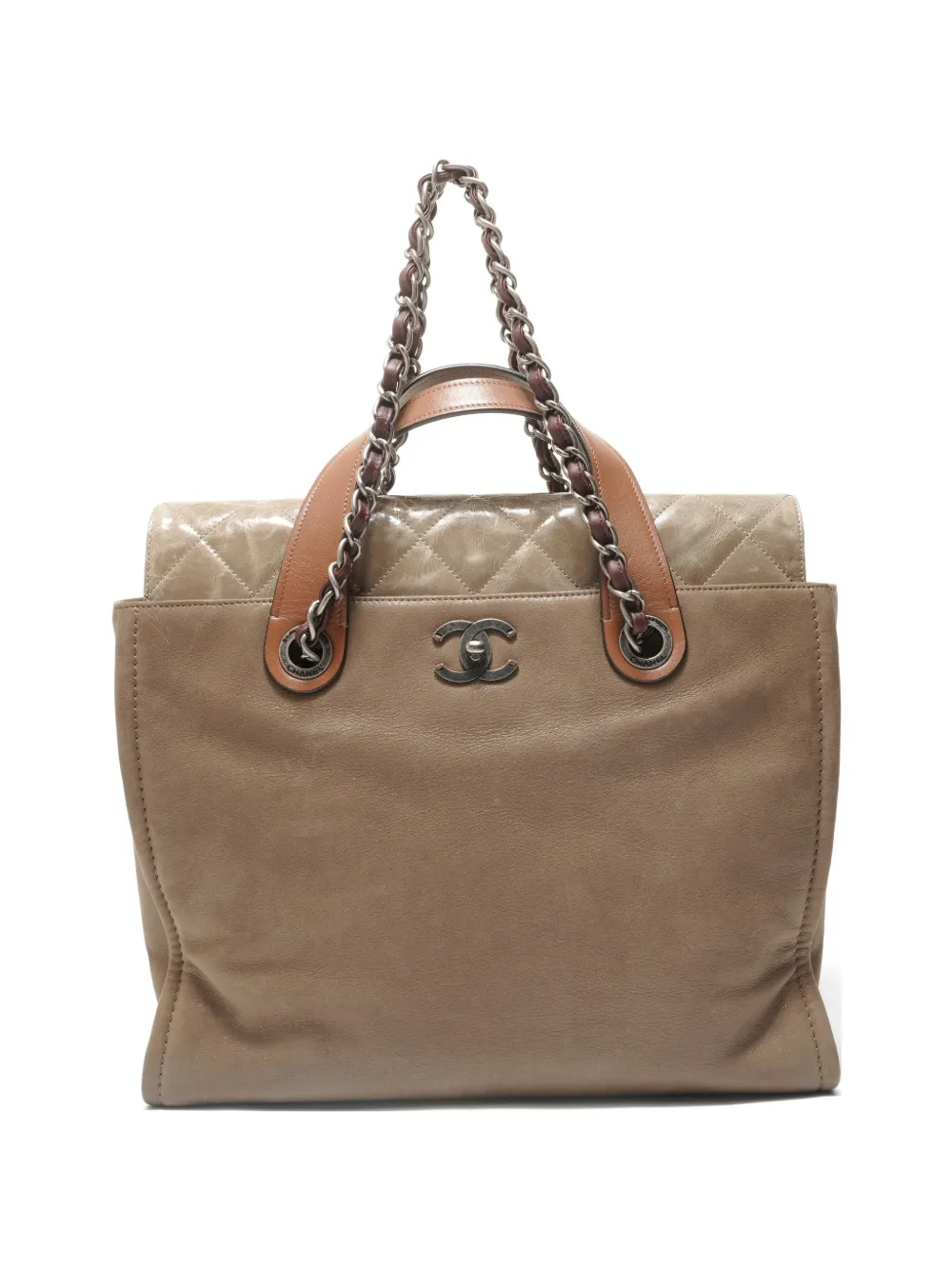 CHANEL Pre-Owned 1996-1997 Portobello CC turn-lock shoulder bag - Marrone
