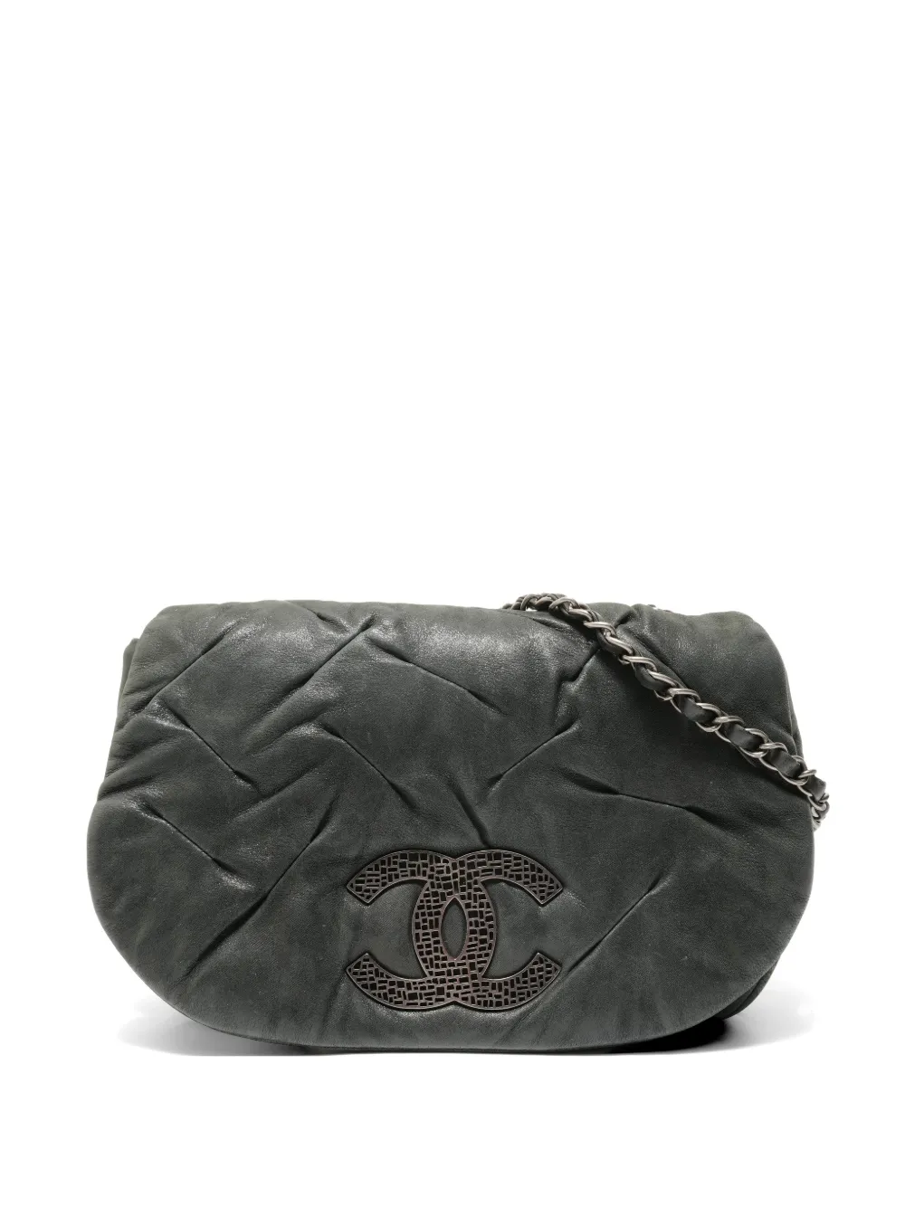 CHANEL Pre-Owned 2010-2011 Matelasse chain shoulder bag - Black