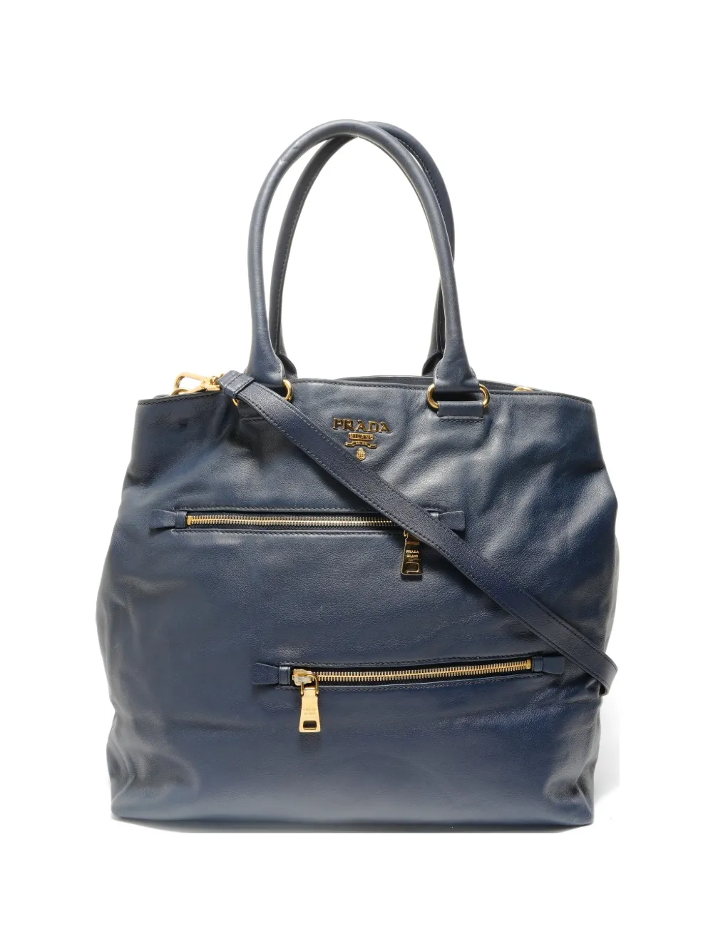 Prada Pre-Owned 2010s Soft Calf leather tote bag - Blu