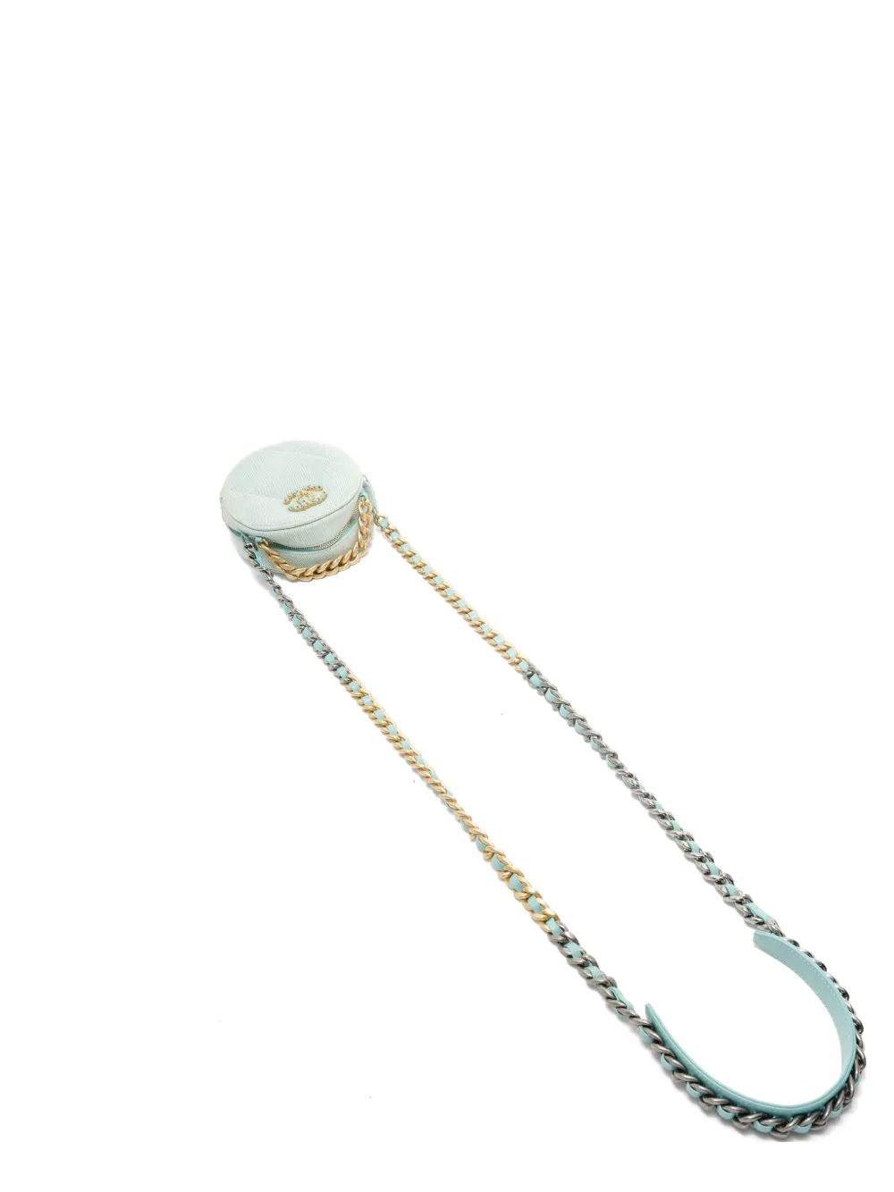 CHANEL Pre-Owned 2021-2022 19 Quilted shoulder bag - Blau