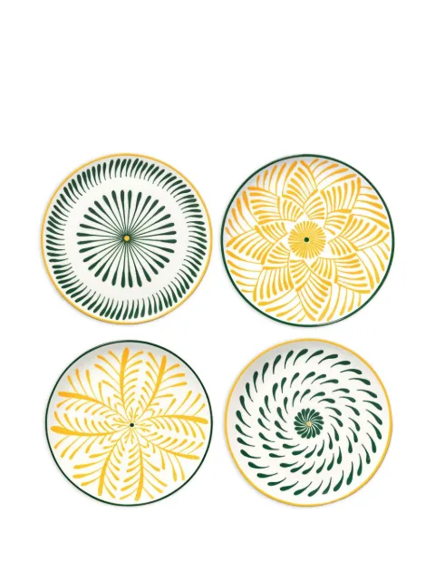 Serax Bazaar geometric-pattern breakfast plates