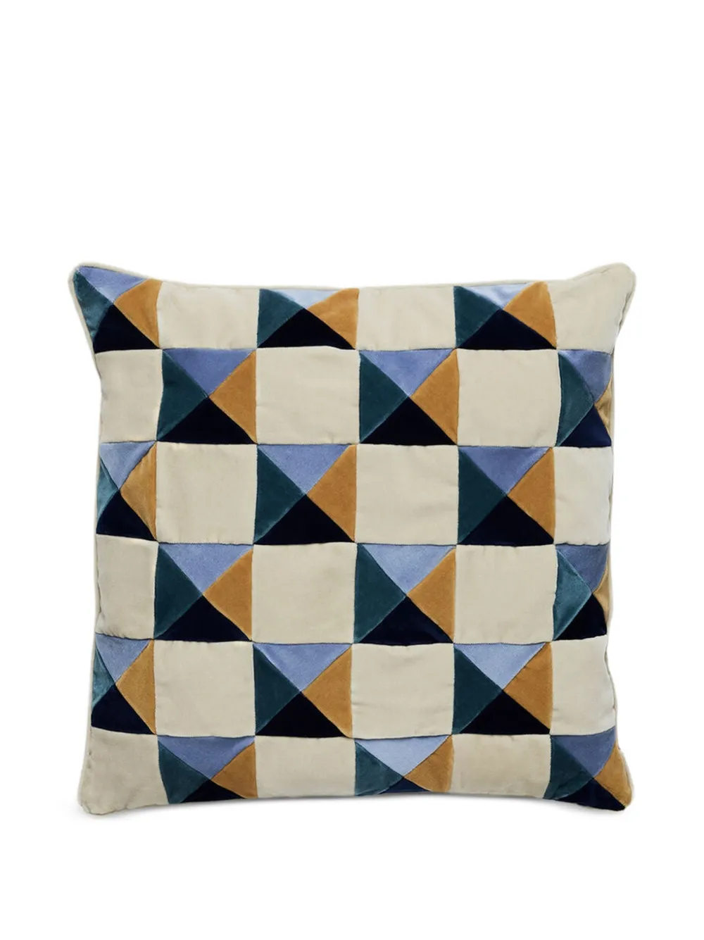 Christina Lundsteen Bonnie geometric velvet cushion - Toni neutri
