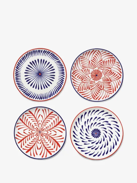 Serax x Waww La Table Bazaar geometric-patterned plates