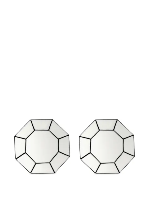 Serax Carte Blanche geometric plates (set of two)