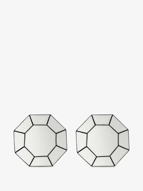 Serax Carte Blanche geometric plates (set of two)