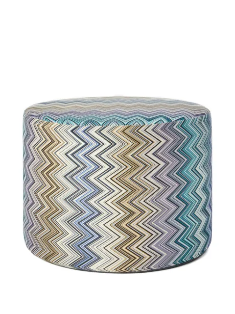 Missoni Home Jarris Jacquard-Hocker mit Zickzackmuster