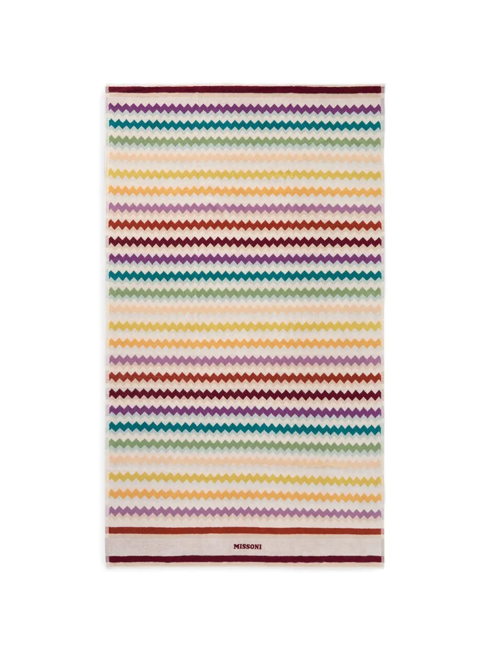 Missoni Home Watamu zigzag beach towel - Toni neutri