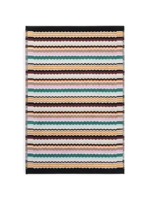 Missoni Home zigzag-pattern Cotton Bath Mat | Purple | FARFETCH