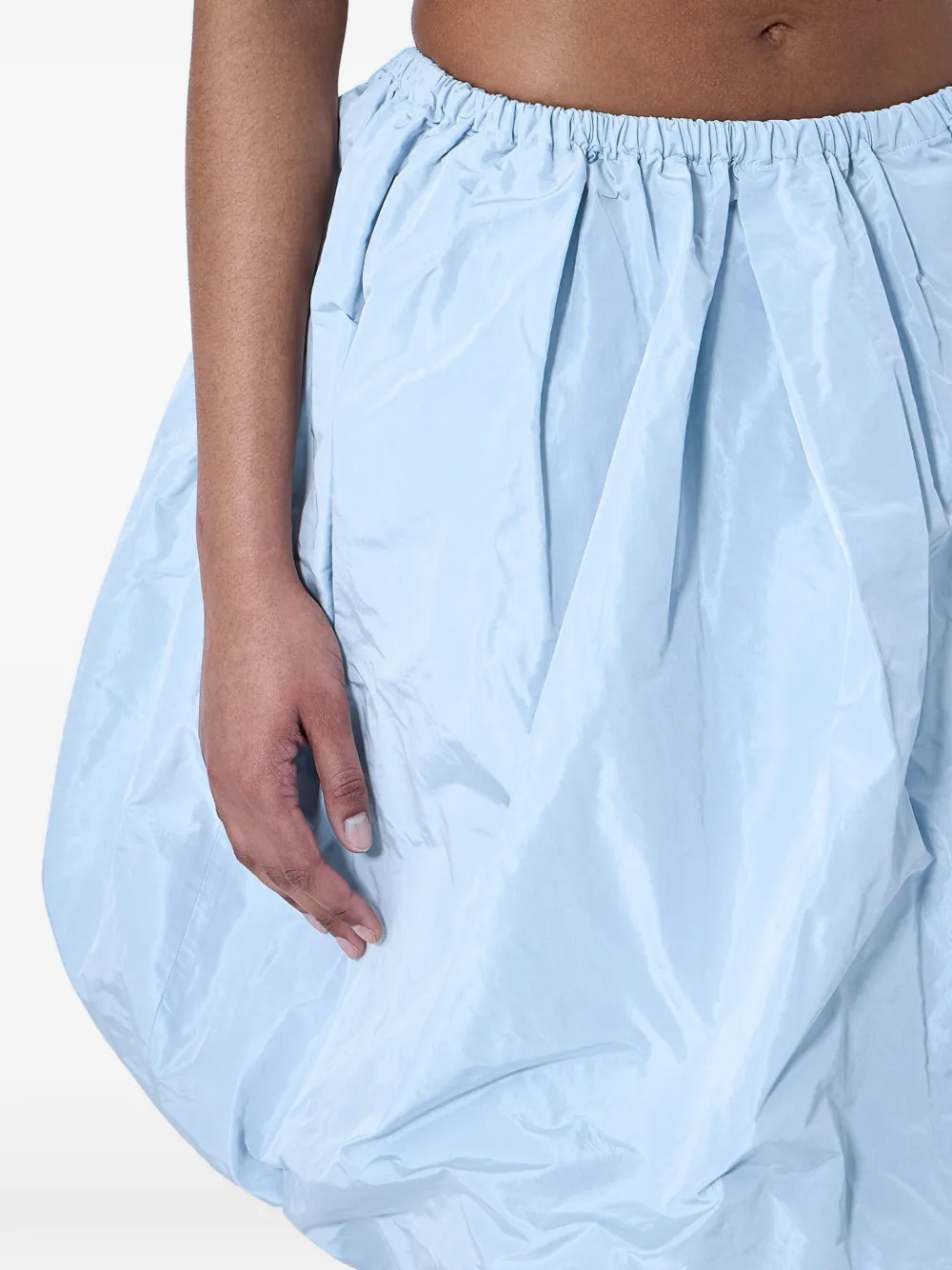 Prada Elastische taffeta mini-rok Blauw
